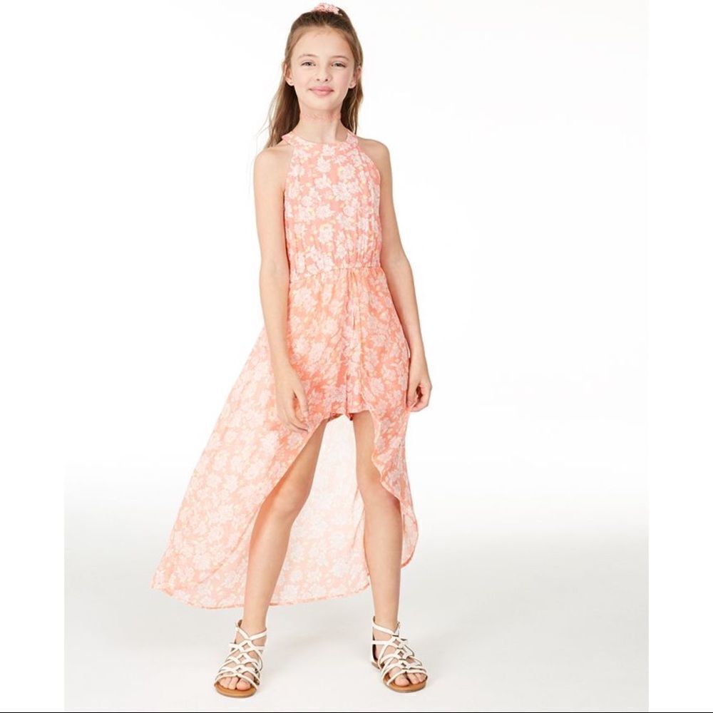 ✨2xHP✨Print High Neck Challis Walkthrough Dress✨